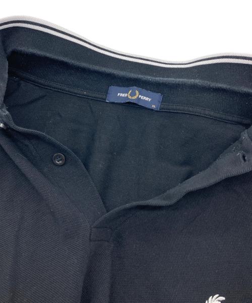 FRED PERRY（フレッドペリー）FRED PERRY (フレッドペリー) ポロシャツ　半袖シャツ ブラック サイズ:XLの古着・服飾アイテム