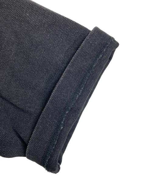 LACOSTE（ラコステ）LACOSTE (ラコステ) 配色リブニットインディゴポロシャツ　半袖シャツ グレー サイズ:US Lの古着・服飾アイテム