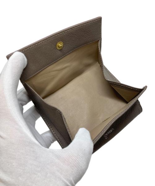 genten（ゲンテン）genten (ゲンテン) フレスコ 二つ折り財布　レザー財布 グレー サイズ:実寸参照の古着・服飾アイテム