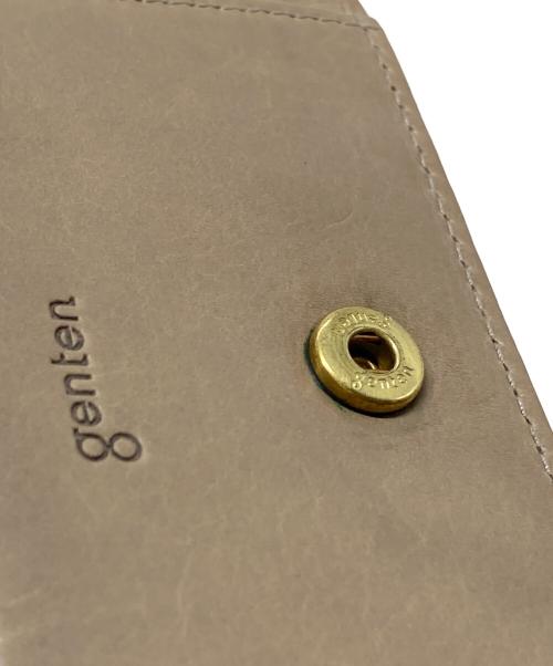 genten（ゲンテン）genten (ゲンテン) フレスコ 二つ折り財布　レザー財布 グレー サイズ:実寸参照の古着・服飾アイテム