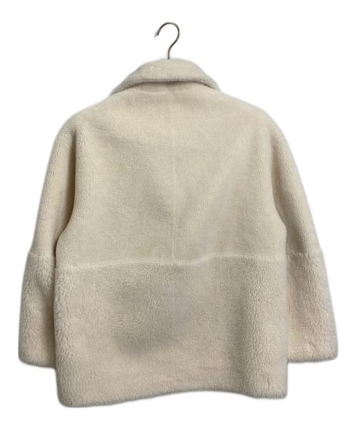 BEAUTY&YOUTH（ビューティーアンドユース）BEAUTY&YOUTH (ビューティーアンドユース) ボア×フェイクムートン リバーシブルブルゾン アイボリー サイズ:Sの古着・服飾アイテム