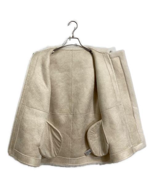 BEAUTY&YOUTH（ビューティーアンドユース）BEAUTY&YOUTH (ビューティーアンドユース) ボア×フェイクムートン リバーシブルブルゾン アイボリー サイズ:Sの古着・服飾アイテム