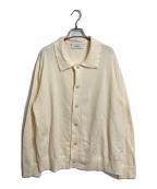 LARDINIラルディーニ）の古着「ニットジャケット カーディガン　ナイロン混カーディガン　イタリア製」｜アイボリー