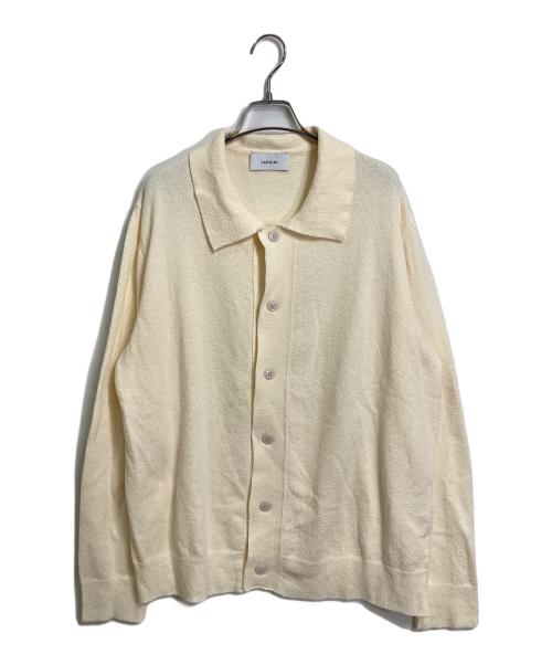 LARDINI（ラルディーニ）LARDINI (ラルディーニ) ニットジャケット カーディガン　ナイロン混カーディガン　イタリア製 アイボリー サイズ:Mの古着・服飾アイテム