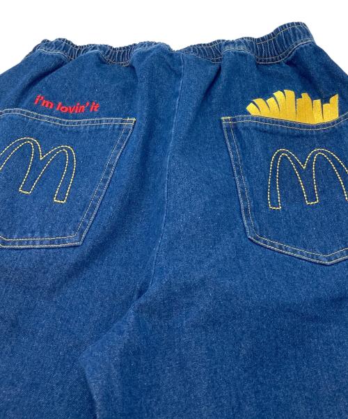 graniph（グラニフ）graniph (グラニフ) マクドナルド (マクドナルド) badabababa｜デニムパンツ インディゴ サイズ:Lの古着・服飾アイテム