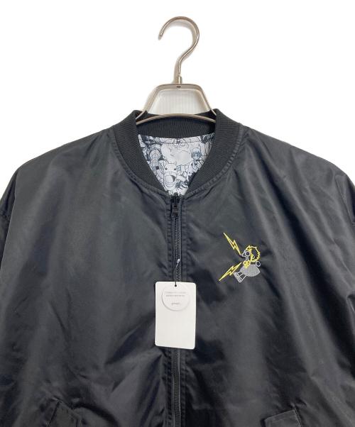 graniph（グラニフ）graniph (グラニフ) 金色のガッシュベル (キンイロノガッシュベル) 最後の戦い｜リバーシブルブルゾン ブラック サイズ:Sの古着・服飾アイテム