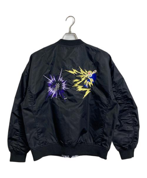 graniph（グラニフ）graniph (グラニフ) 金色のガッシュベル (キンイロノガッシュベル) 最後の戦い｜リバーシブルブルゾン ブラック サイズ:Sの古着・服飾アイテム