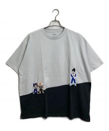 graniph×ドラゴンボール Z（グラニフ）の古着「戦闘服｜ビッグシルエットTシャツ　フリーザ編」｜ホワイト×ブラック