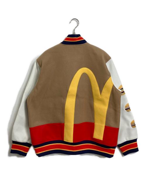 graniph（グラニフ）graniph (グラニフ) マクドナルド (マクドナルド) ハンバーガーズ｜スタジアムジャンパー BIG MAC 第４弾 完売品 2024 McDonald's ベージュ サイズ:Mの古着・服飾アイテム