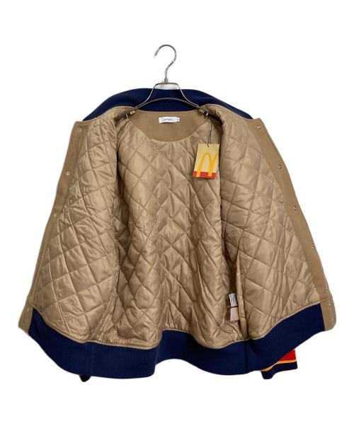graniph（グラニフ）graniph (グラニフ) マクドナルド (マクドナルド) ハンバーガーズ｜スタジアムジャンパー BIG MAC 第４弾 完売品 2024 McDonald's ベージュ サイズ:Mの古着・服飾アイテム