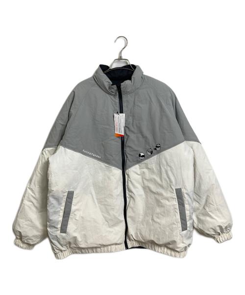 graniph（グラニフ）graniph (グラニフ) OLLING PANDAS リバーシブル中綿ジャケット ブラック×ホワイト サイズ:Lの古着・服飾アイテム