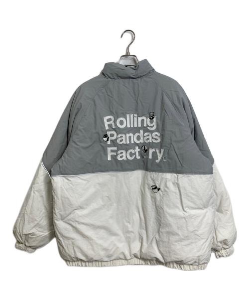 graniph（グラニフ）graniph (グラニフ) OLLING PANDAS リバーシブル中綿ジャケット ブラック×ホワイト サイズ:Lの古着・服飾アイテム