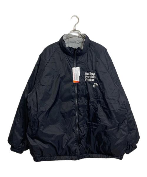 graniph（グラニフ）graniph (グラニフ) OLLING PANDAS リバーシブル中綿ジャケット ブラック×ホワイト サイズ:Lの古着・服飾アイテム