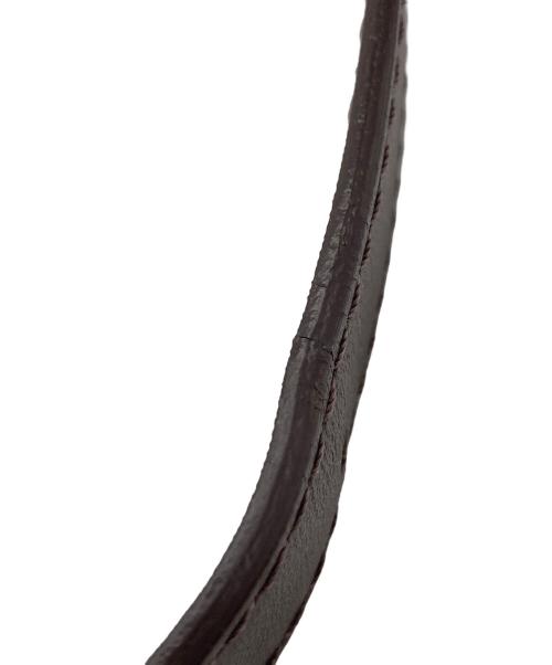 CHRISTIAN VILLA（クリスチャンヴィラ）CHRISTIAN VILLA (クリスチャンヴィラ) ハーフムーンバッグ ブラウンの古着・服飾アイテム