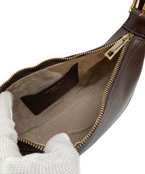 CHRISTIAN VILLA（クリスチャンヴィラ）CHRISTIAN VILLA (クリスチャンヴィラ) ハーフムーンバッグ ブラウンの古着・服飾アイテム