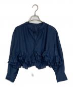 COCODEALココディール）の古着「ヘムフリルブラウス」｜ネイビー