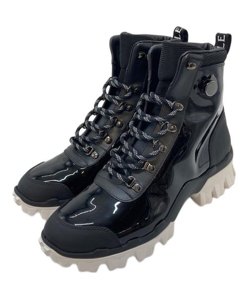 MONCLER（モンクレール）MONCLER (モンクレール) HELIS エナメルマウンテンブーツ ブラック サイズ:39の古着・服飾アイテム