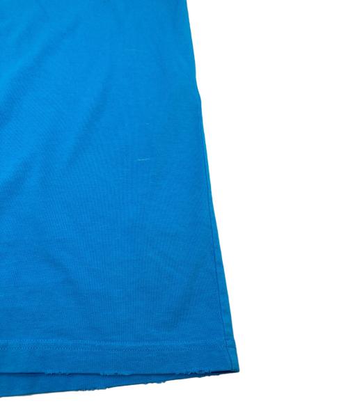 BALENCIAGA（バレンシアガ）BALENCIAGA (バレンシアガ) キャンペーンロゴ ダメージ加工 オーバーサイズ 半袖Ｔシャツ スカイブルー サイズ:XXSの古着・服飾アイテム