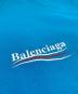 中古・古着 BALENCIAGA (バレンシアガ) キャンペーンロゴ ダメージ加工 オーバーサイズ 半袖Ｔシャツ スカイブルー サイズ:XXS：25000円