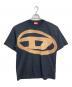 DIESEL（ディーゼル）の古着「T-BOXT-BLEACH  ティー ボックス ティー ブリーチ   半袖カットソー　Tシャツ　Tee」｜ブラック