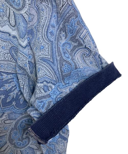 ETRO（エトロ）ETRO (エトロ) ペイズリー柄ポロシャツ　半袖シャツ　総柄　イタリア製 ネイビー サイズ:XLの古着・服飾アイテム