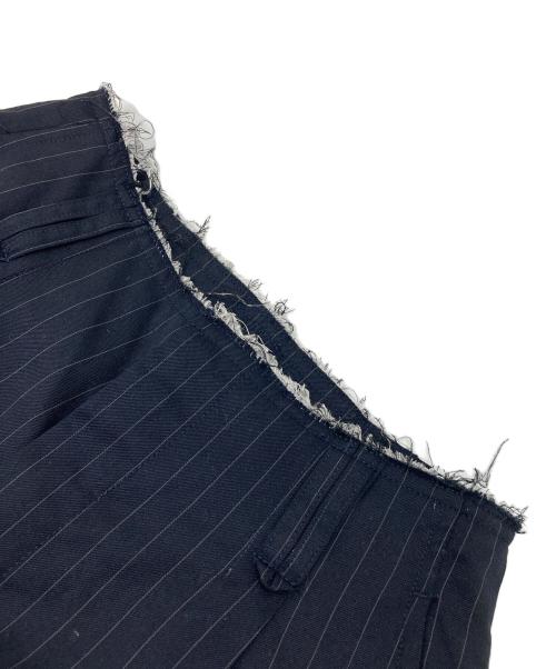 MAISON SPECIAL（メゾンスペシャル）MAISON SPECIAL (メゾンスペシャル) スリットベルテッドストレートパンツ ネイビー サイズ:36の古着・服飾アイテム