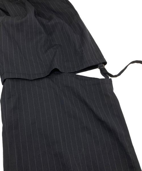 MAISON SPECIAL（メゾンスペシャル）MAISON SPECIAL (メゾンスペシャル) スリットベルテッドストレートパンツ ネイビー サイズ:36の古着・服飾アイテム