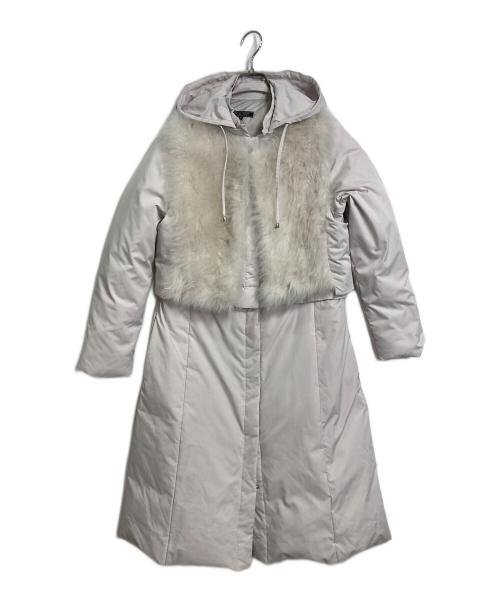 DUAL VIEW（デュアルヴュー）DUAL VIEW (デュアルヴュー) 4wayダウンコート　ベスト　ロングコート　ショート丈コート グレージュ サイズ:40の古着・服飾アイテム