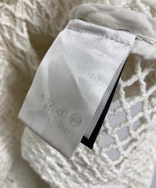 ISABEL MARANT ETOILE（イザベルマランエトワール）ISABEL MARANT ETOILE (イザベルマランエトワール) エトワール リーフ刺繍 半袖 鍵編み サマーニット カットソー アイボリー サイズ:Mの古着・服飾アイテム