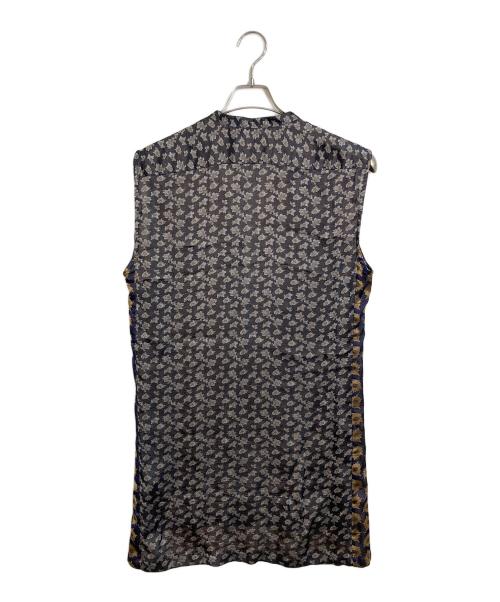 DRIES VAN NOTEN（ドリスヴァンノッテン）DRIES VAN NOTEN (ドリスヴァンノッテン) シルク混総柄ミニワンピース　ノースリーブワンピース　ハンガリー製　総柄 マルチカラー サイズ:36の古着・服飾アイテム