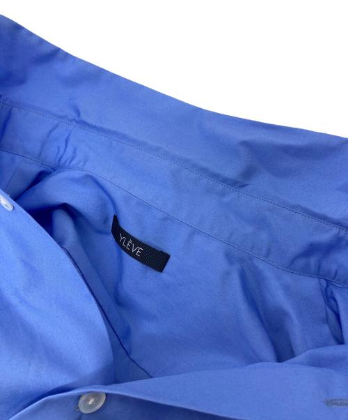 YLEVE（イレーヴ）YLEVE (イレーヴ) COTTON TYPEWRITER SHORT SH コットンタイプライターショートシャツ　ショートトップス　長袖シャツ　日本製 サックスブルー サイズ:1の古着・服飾アイテム