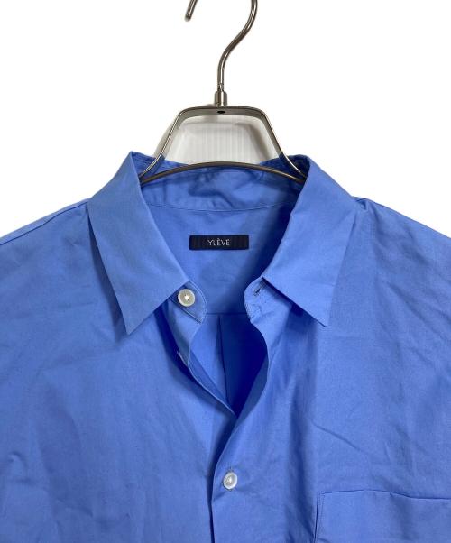 YLEVE（イレーヴ）YLEVE (イレーヴ) COTTON TYPEWRITER SHORT SH コットンタイプライターショートシャツ　ショートトップス　長袖シャツ　日本製 サックスブルー サイズ:1の古着・服飾アイテム