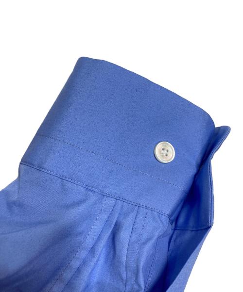 YLEVE（イレーヴ）YLEVE (イレーヴ) COTTON TYPEWRITER SHORT SH コットンタイプライターショートシャツ　ショートトップス　長袖シャツ　日本製 サックスブルー サイズ:1の古着・服飾アイテム