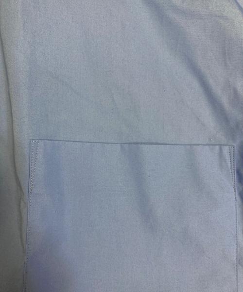 YLEVE（イレーヴ）YLEVE (イレーヴ) COTTON TYPEWRITER SHORT SH コットンタイプライターショートシャツ　ショートトップス　長袖シャツ　日本製 サックスブルー サイズ:1の古着・服飾アイテム