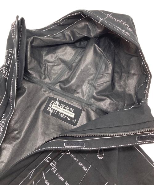 uniform experiment（ユニフォームエクスペリメント）uniform experiment (ユニフォームエクスペリメント) MAPーOUT 3LAYER MOUNTAIN PARKA マウンテンパーカー　アウター　ダブルジップ　25AW ブラック サイズ:2の古着・服飾アイテム