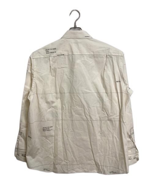 uniform experiment（ユニフォームエクスペリメント）uniform experiment (ユニフォームエクスペリメント) MAPーOUT SHIRT  長袖シャツ　プリントシャツ　日本製 アイボリー サイズ:2の古着・服飾アイテム