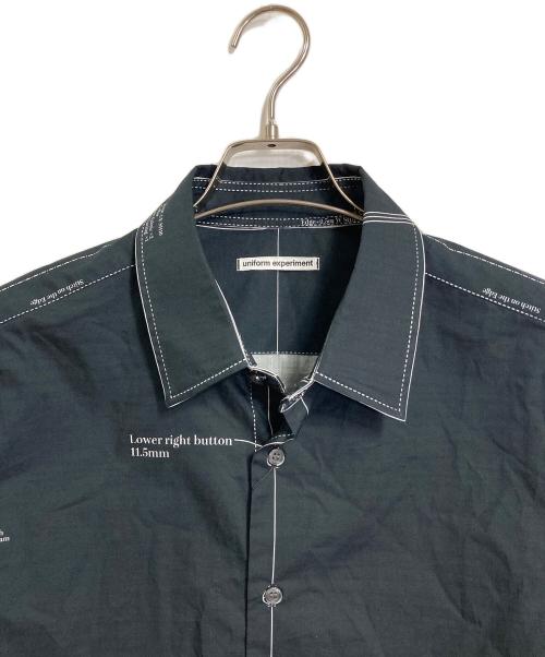 uniform experiment（ユニフォームエクスペリメント）uniform experiment (ユニフォームエクスペリメント) MAPーOUT SHIRT  長袖シャツ　プリントシャツ　日本製 ブラック サイズ:2 未使用品の古着・服飾アイテム