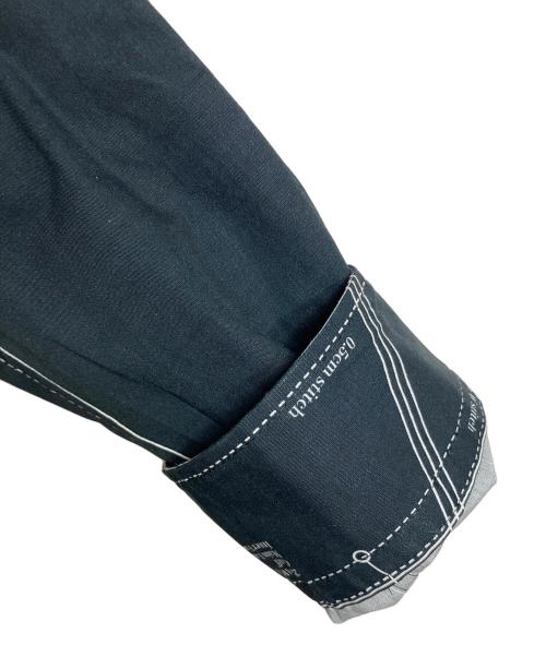 uniform experiment（ユニフォームエクスペリメント）uniform experiment (ユニフォームエクスペリメント) MAPーOUT SHIRT  長袖シャツ　プリントシャツ　日本製 ブラック サイズ:2 未使用品の古着・服飾アイテム