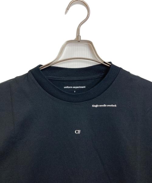 uniform experiment（ユニフォームエクスペリメント）uniform experiment (ユニフォームエクスペリメント) MAPーOUT TEE 半袖カットソー　Tシャツ　Tee  日本製 ブラック サイズ:2 未使用品の古着・服飾アイテム
