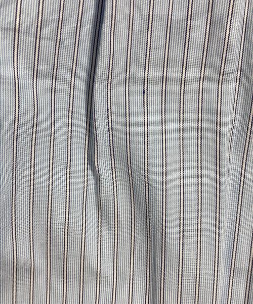 uniform experiment（ユニフォームエクスペリメント）uniform experiment (ユニフォームエクスペリメント) INーPROCESS PRINT SHIRT  プリントシャツ　長袖シャツ　ストライプ　日本製 ブルー サイズ:2の古着・服飾アイテム