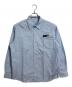uniform experiment（ユニフォームエクスペリメント）の古着「INーPROCESS PRINT SHIRT  プリントシャツ　長袖シャツ　ストライプ　日本製」｜ブルー