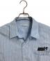 uniform experiment (ユニフォームエクスペリメント) INーPROCESS PRINT SHIRT  プリントシャツ　長袖シャツ　ストライプ　日本製 ブルー サイズ:2：14000円