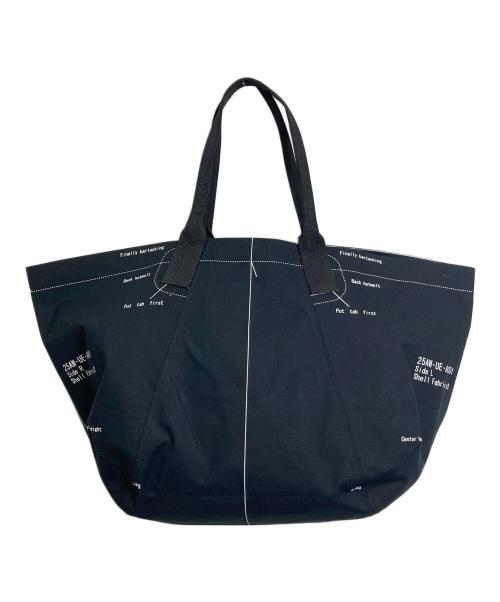 uniform experiment（ユニフォームエクスペリメント）uniform experiment (ユニフォームエクスペリメント) MAP-OUT TOTE BAG トートバッグ　直営店のみ ブラック サイズ:実寸参照の古着・服飾アイテム