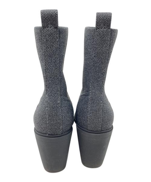 VIVAIA（ビバイア）VIVAIA (ビバイア) ポインテッドトゥ 撥水加工 ウエスタンアンクルブーツ グレー サイズ:39の古着・服飾アイテム