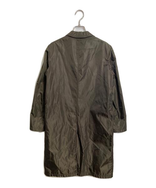 PRADA（プラダ）PRADA (プラダ) 裏メッシュナイロンコート　ロングコート　アウター　イタリア製 オリーブ サイズ:38の古着・服飾アイテム