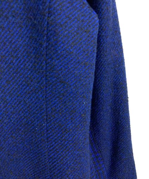 PAUL SMITH（ポールスミス）Paul Smith (ポールスミス) MOON社生地 ダブルブレストコート　アウター　日本製 ブラック×ブルー サイズ:38（実寸参照）の古着・服飾アイテム