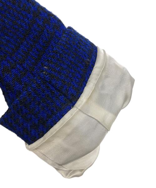 PAUL SMITH（ポールスミス）Paul Smith (ポールスミス) MOON社生地 ダブルブレストコート　アウター　日本製 ブラック×ブルー サイズ:38（実寸参照）の古着・服飾アイテム