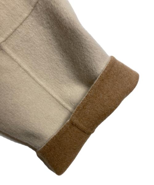 DoCLASSE（ドゥクラッセ）DoCLASSE (ドゥクラッセ) カシミヤ混ウールリバー・2WAYショートコート　ウールコート　アウター ベージュ サイズ:11の古着・服飾アイテム
