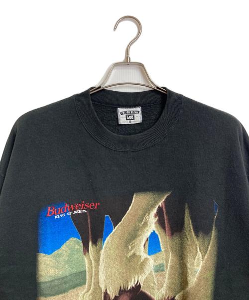 BUDWEISER（バドワイザー）BUDWEISER (バドワイザー) LEE (リー) 【古着】両面プリントヴィンテージスウェット　 90s They Always Do That ９０年代 ブラック サイズ:XLの古着・服飾アイテム