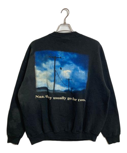 BUDWEISER（バドワイザー）BUDWEISER (バドワイザー) LEE (リー) 【古着】両面プリントヴィンテージスウェット　 90s They Always Do That ９０年代 ブラック サイズ:XLの古着・服飾アイテム